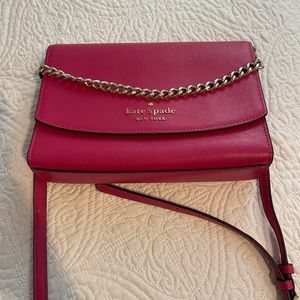 Kate Spade Carson Convertible Crossbody deep hibiscus. Best offer